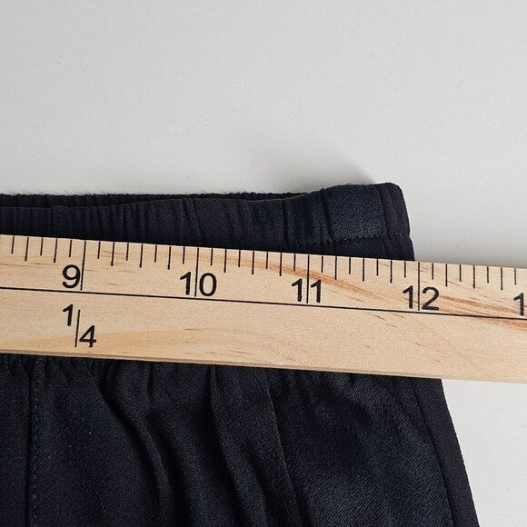 Theory Viewpine C Bergen Ankle Zip Pockets Black Pants Elastic Waist Size 0 - Picture 14 of 16